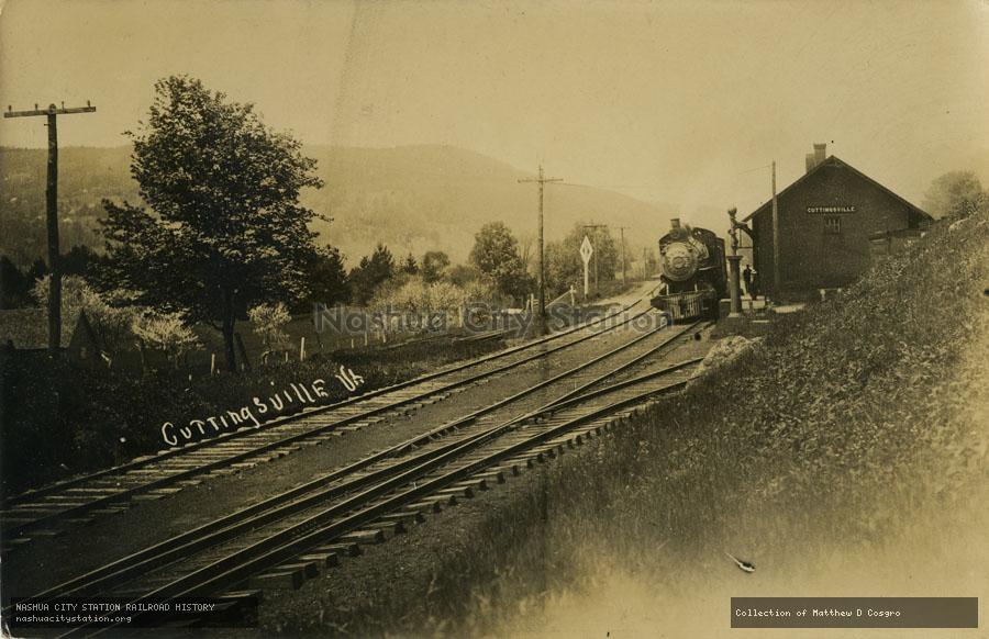 Postcard: Railroad Station, Cuttingsville, Vermont
